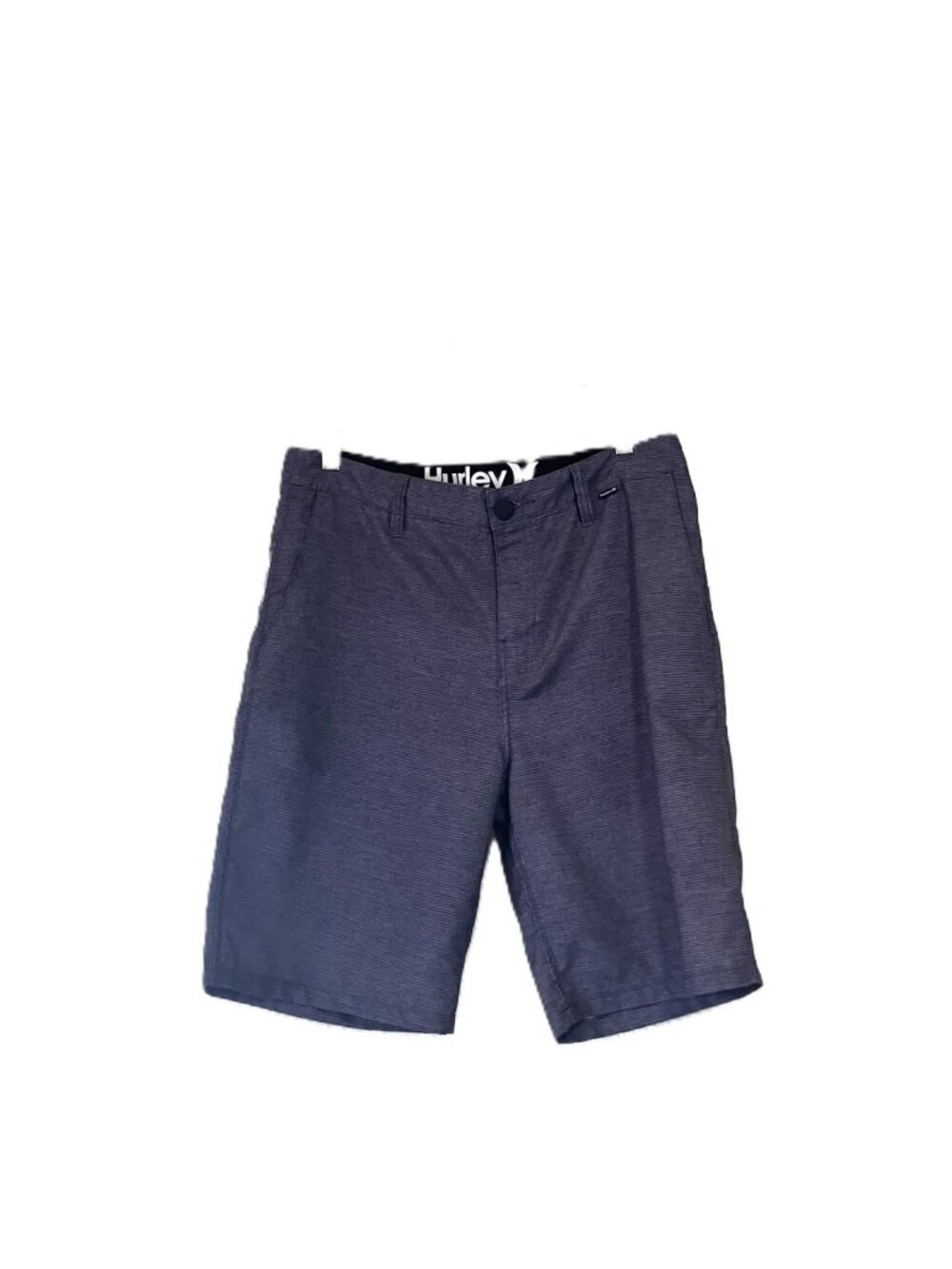 Hurley Hybrid Walk Shorts Men's Size 30 Gray Striped Chino Casual Beach